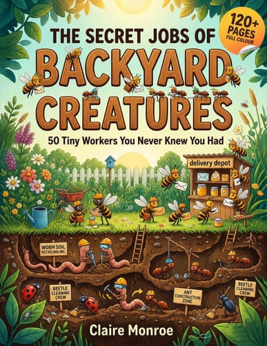 The Secret Jobs of Backyard Creatures For Kids Aged 6 to 10: An Illustrated Fun Animal Encyclopedia To Learn About Nature (Secret Animal Jobs)